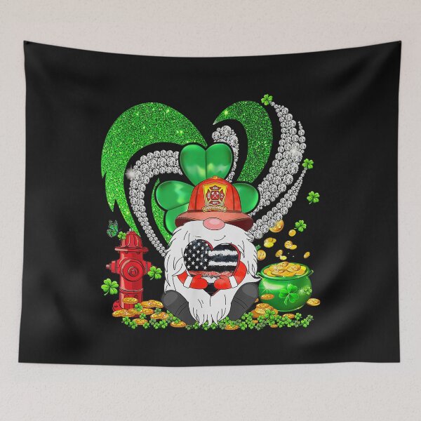 Item preview, Firefighter Gnome Matching Family St Patrick's Day Shamrock designed and sold by Adrianne8429.