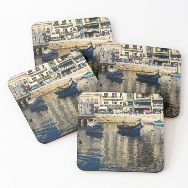 Item preview, Saint Julians Paceville Luzzu Boats - Mediterranean Colors in Malta designed and sold by Georgia Mizuleva.