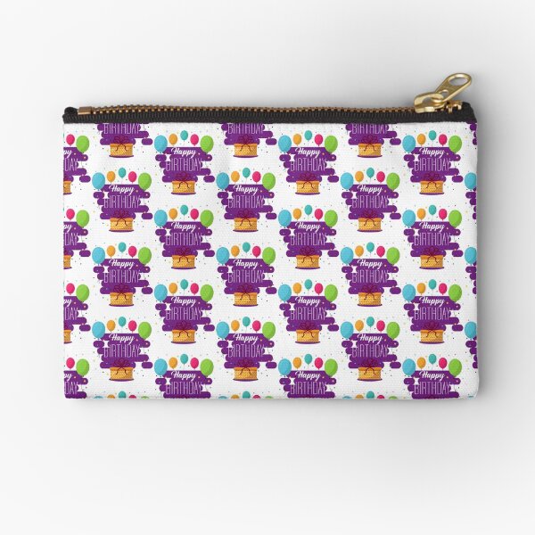Item preview, Happy birthday with a gift box and balloons. designed and sold by Hinny8.