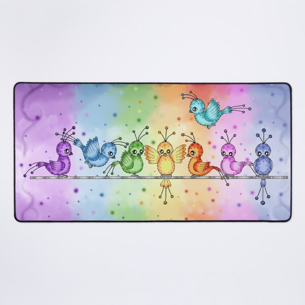 Item preview, cute colorful Paradise Birds designed and sold by Pezi-Creation.
