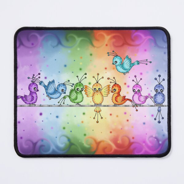 Item preview, cute colorful Paradise Birds designed and sold by Pezi-Creation.