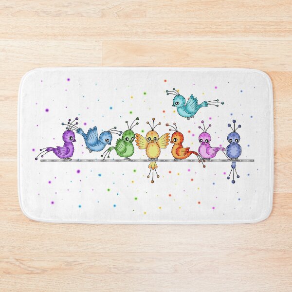 Item preview, cute colorful Paradise Birds designed and sold by Pezi-Creation.