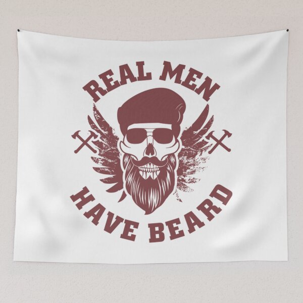 Item preview, Beard T-ShirtReal Men Have Beard - beard design for beard wearers designed and sold by KasumeHupp.