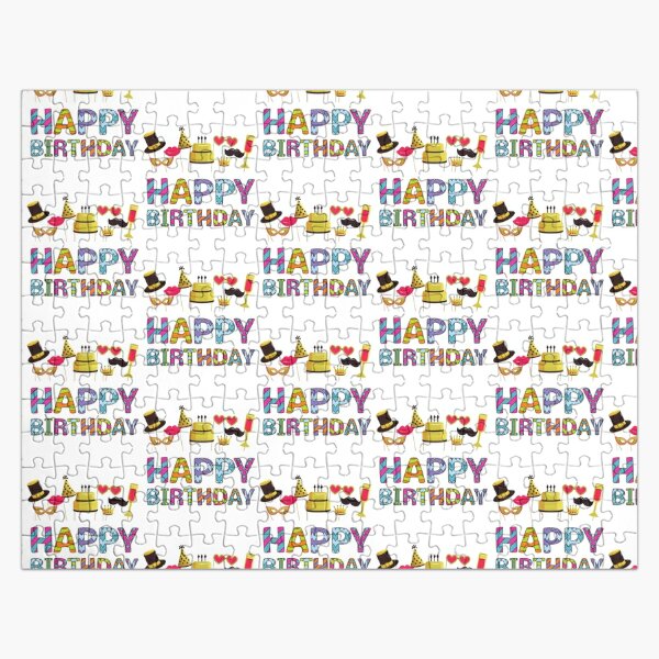 Happy birthday with crowns Jigsaw Puzzle