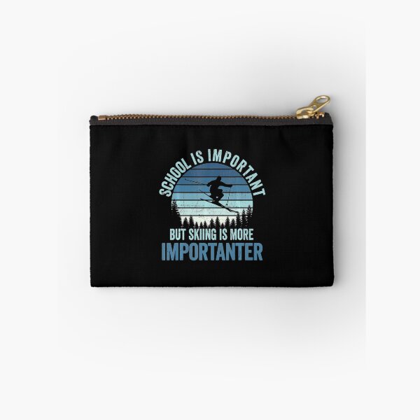Item preview, School Is Important But Skiing Is Importanter Vintage Skiing designed and sold by mialinpng.