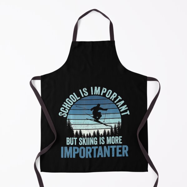 Item preview, School Is Important But Skiing Is Importanter Vintage Skiing designed and sold by mialinpng.