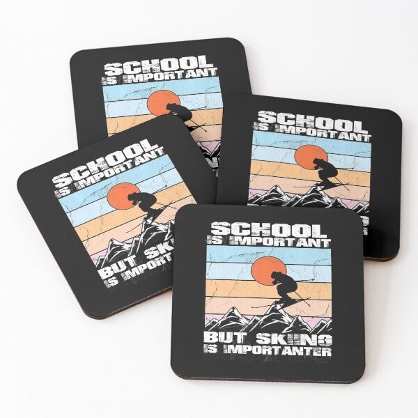 Item preview, School is important but skiing is importanter  designed and sold by mialinpng.