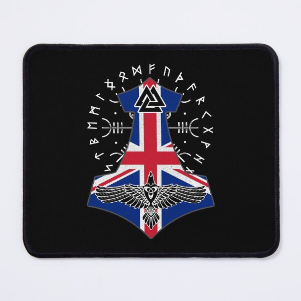 Item preview, Viking Britain Flag Viking Thor Runes Britain Vikings designed and sold by Bommer20.