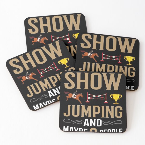 Item preview, Horse Jumping Show Eventing Equestrian Competition Premium T-Shirt designed and sold by Janenreich.