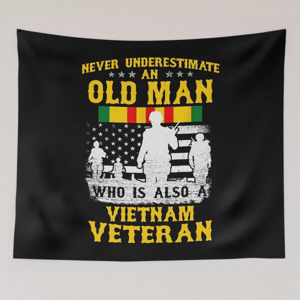 Item preview, Vietnam Veteran - Never Underestimate An Old Man  designed and sold by ShopKelliMcKen.