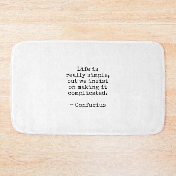 Item preview, Confucius Quotes - Life is really simple   designed and sold by Inspirationmotivation.