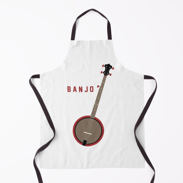 Banjo Player Music Band Apron Funny Novelty Kitchen Cooking 