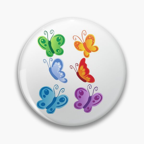 Item preview, BEAUTIFUL GREEN, BLUE, PINK , RED AND YELLOW FLORAL BUTTERFLIES designed and sold by Hinny8.