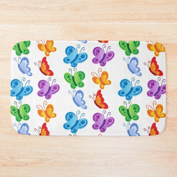 Item preview, BEAUTIFUL GREEN, BLUE, PINK , RED AND YELLOW FLORAL BUTTERFLIES designed and sold by Hinny8.