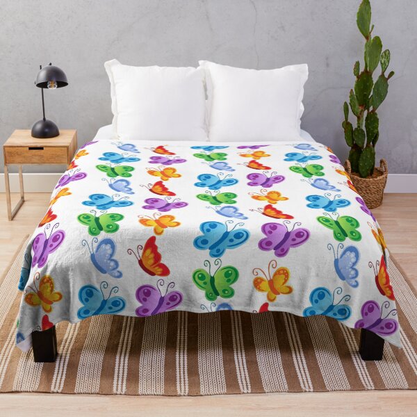 Item preview, BEAUTIFUL GREEN, BLUE, PINK , RED AND YELLOW FLORAL BUTTERFLIES designed and sold by Hinny8.