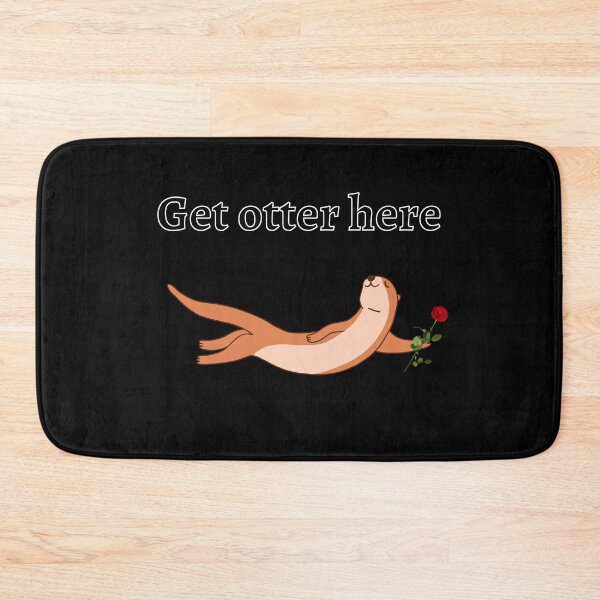 Item preview, Get Otter Here, Otter Holding Rose designed and sold by DearSunny.