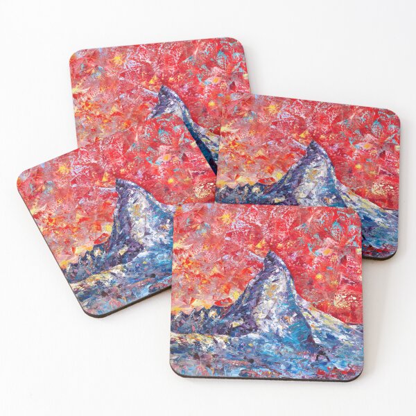 Item preview, Mountain Matterhorn Under The Red Sky. Alps designed and sold by Natalia_Shchip.