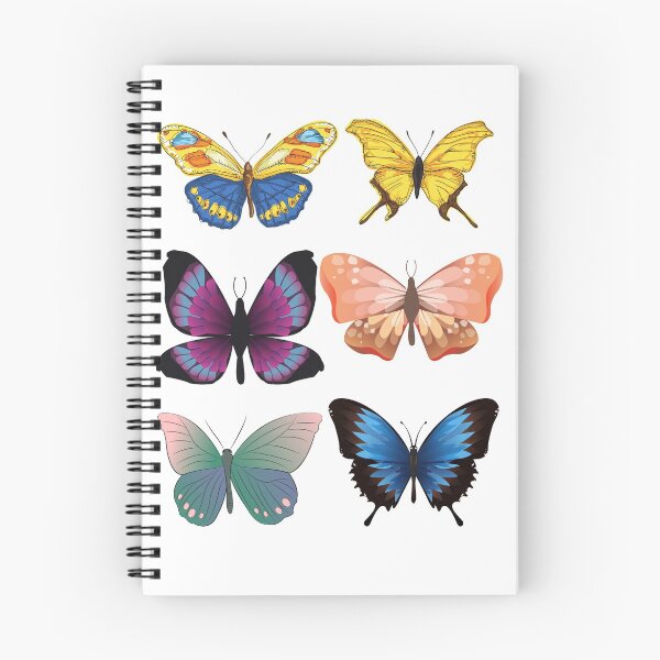 Item preview, BEAUTIFUL GREEN, BLUE, PINK , RED AND YELLOW FLORAL BUTTERFLIES designed and sold by Hinny8.