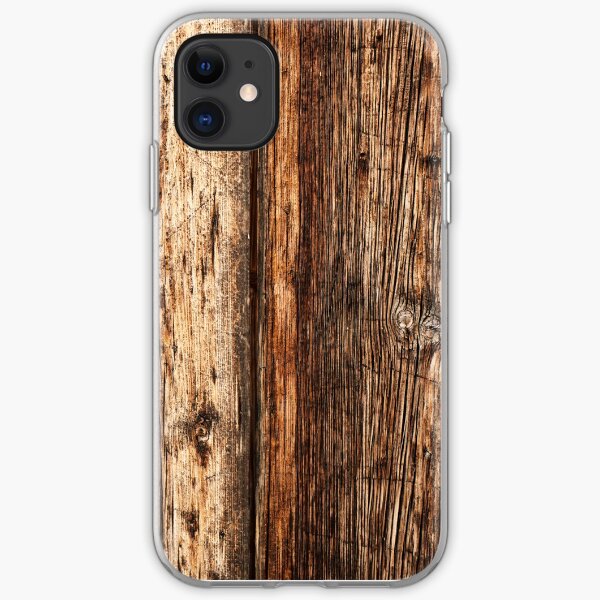 Wood texture iPhone Soft Case