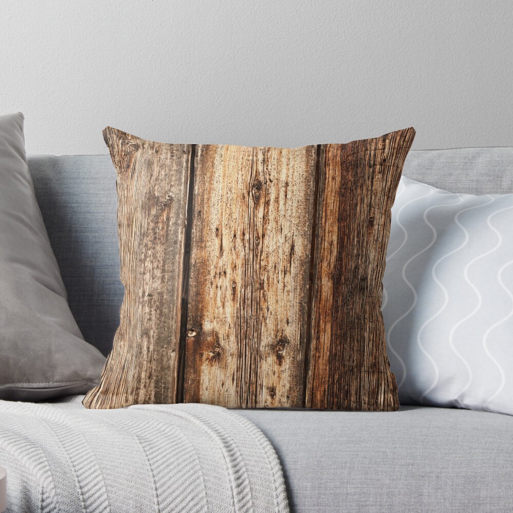 Wood texture Throw Pillow