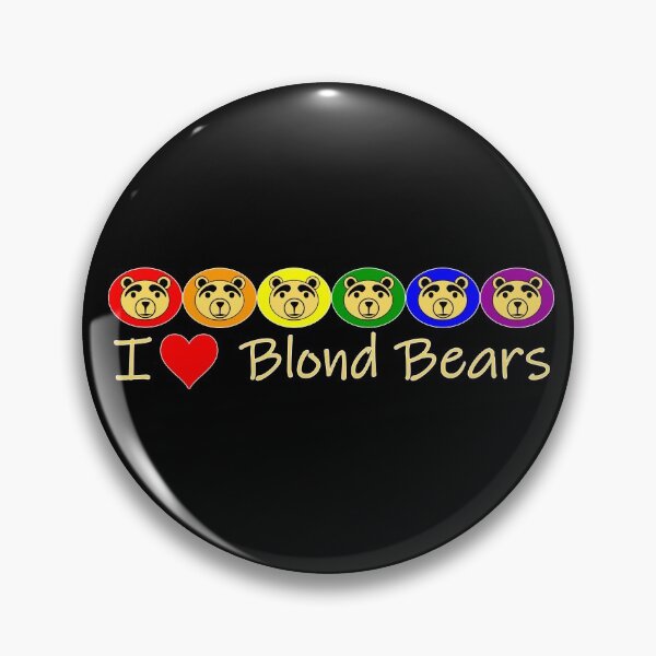Item preview,  I Heart Blond Bears designed and sold by LthrDaddyBear.