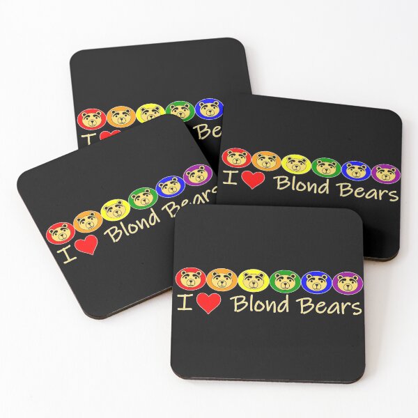 Item preview,  I Heart Blond Bears designed and sold by LthrDaddyBear.