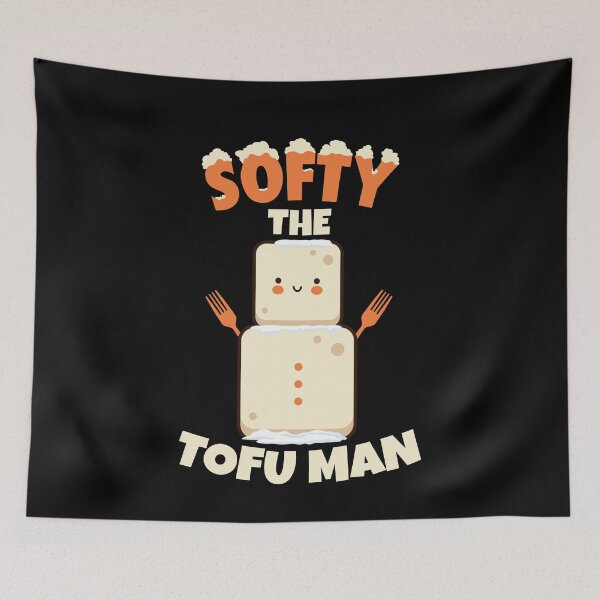 Item preview, Softy Tofu Man Meatless Vegan designed and sold by MooonTees.