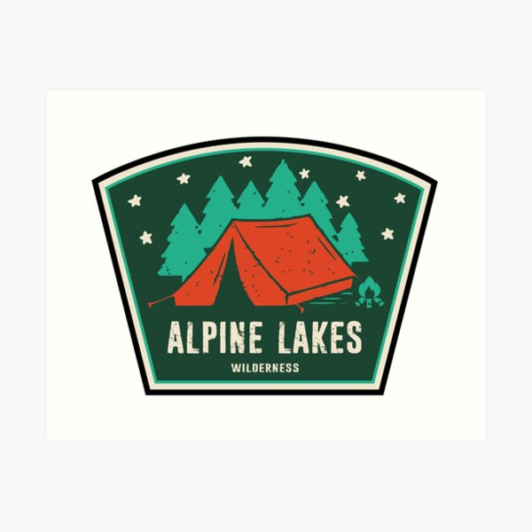 Item preview, Alpine Lakes Wilderness Camping designed and sold by Esskay Designs.
