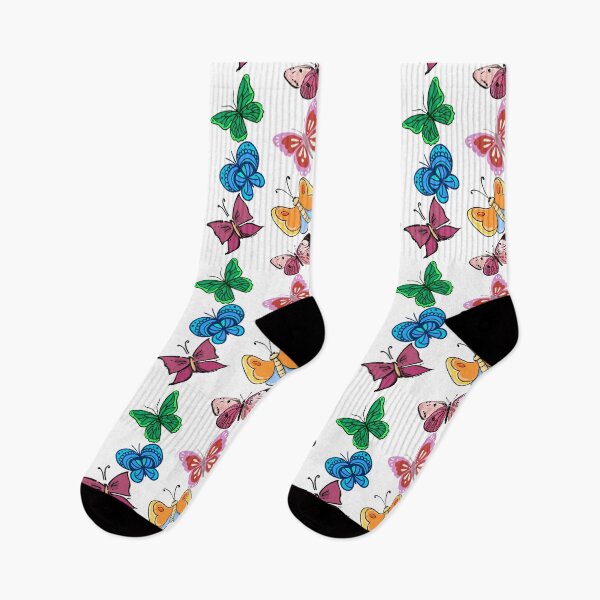 Item preview, BEAUTIFUL GREEN, BLUE, PINK , RED AND YELLOW FLORAL BUTTERFLIES designed and sold by Hinny8.