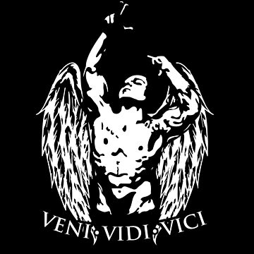 Zyzz pose,quote-Veni Vidi Vici' Small Buttons