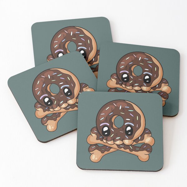 Item preview, Donut cute brown skull designed and sold by Arne Smet.