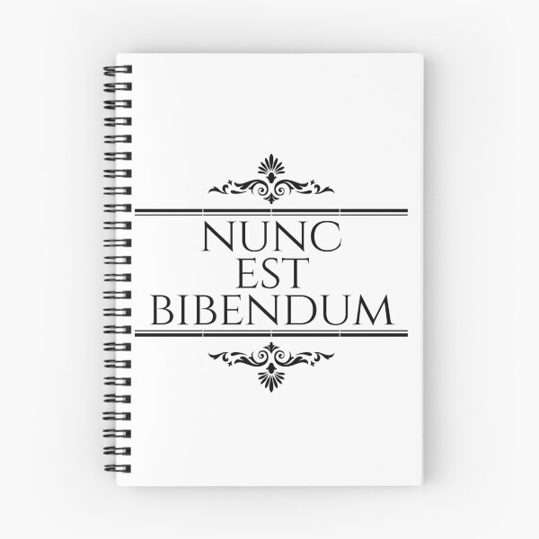 Item preview, Nunc Est Bibendum - Stacked Black - Latin Phrases designed and sold by ElementJourney.