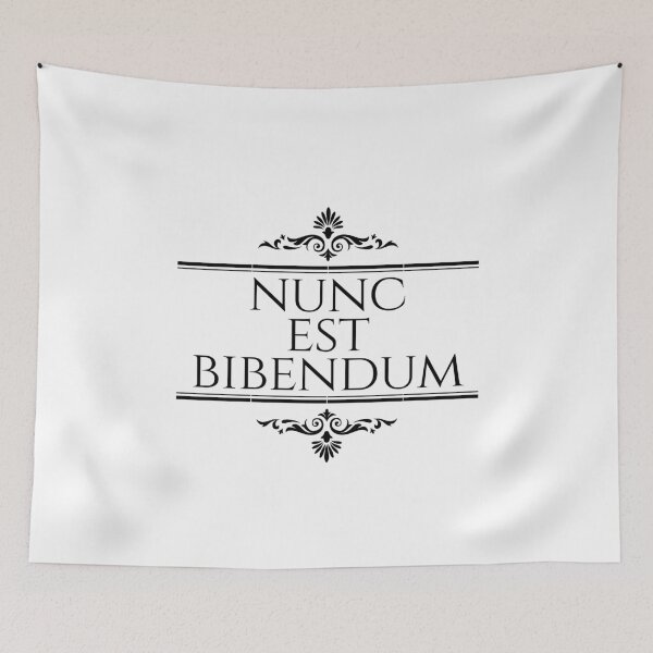 Item preview, Nunc Est Bibendum - Stacked Black - Latin Phrases designed and sold by ElementJourney.