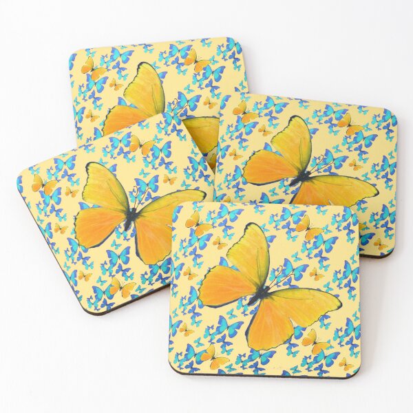 Item preview,   BLUE-YELLOW SPRING BUTTERFLIES PATTERNS designed and sold by sharlesart.