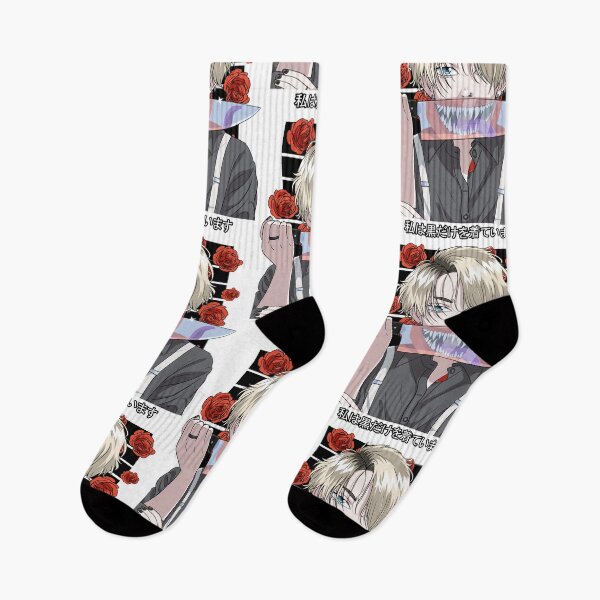Item preview, Goth Anime Handsome Boy Gothic Japanese Vaporwave Aesthetic designed and sold by Nosek1ng.