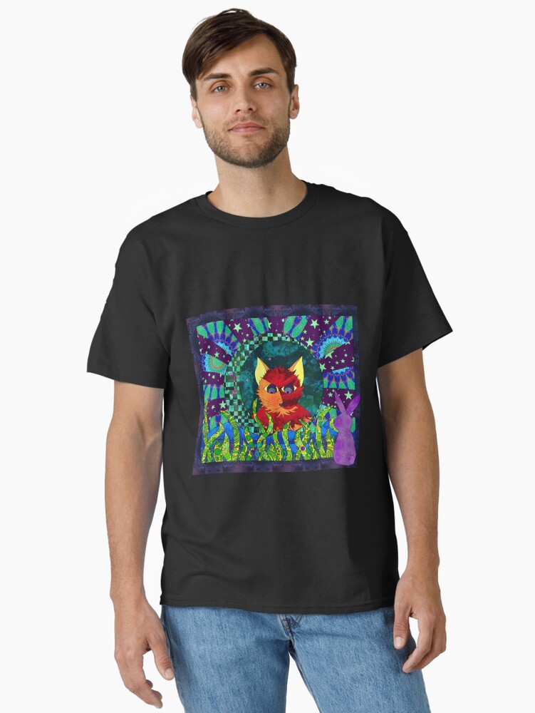 Thumbnail 2 of 7, Classic T-Shirt, Thoughtful Bunny Facetimes Big Daddy designed and sold by MagickMama.