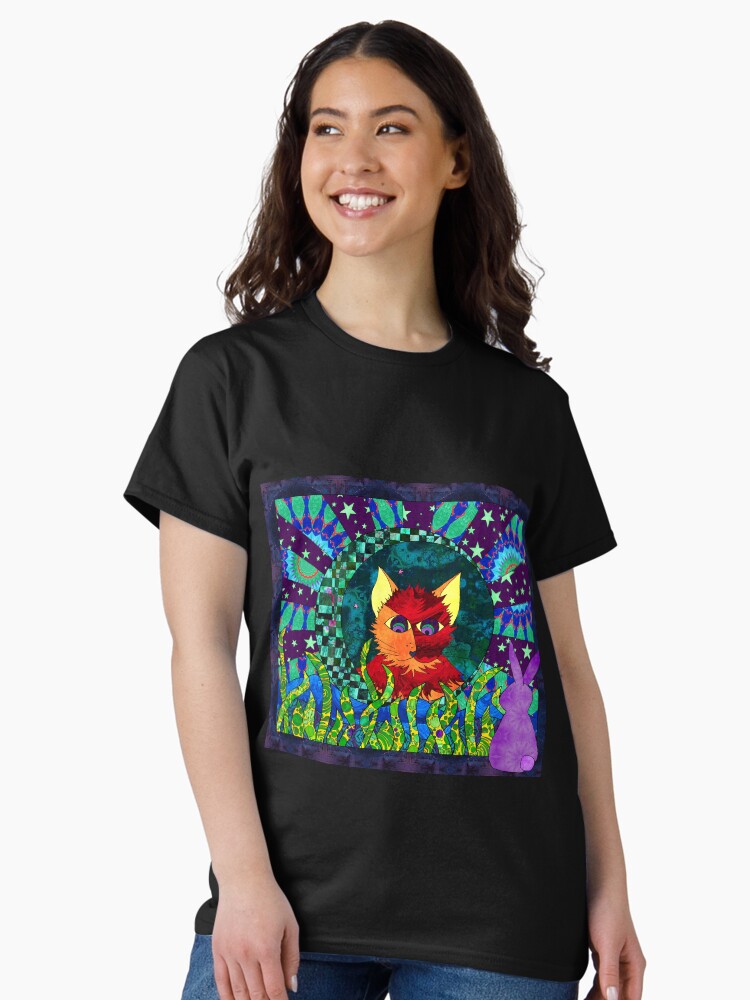 Thumbnail 1 of 7, Classic T-Shirt, Thoughtful Bunny Facetimes Big Daddy designed and sold by MagickMama.