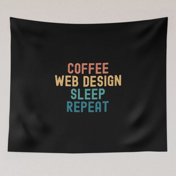 Item preview, Coffee Web Design Sleep Repeat - Funny Web Design & Coffee Gift designed and sold by kindxinn.