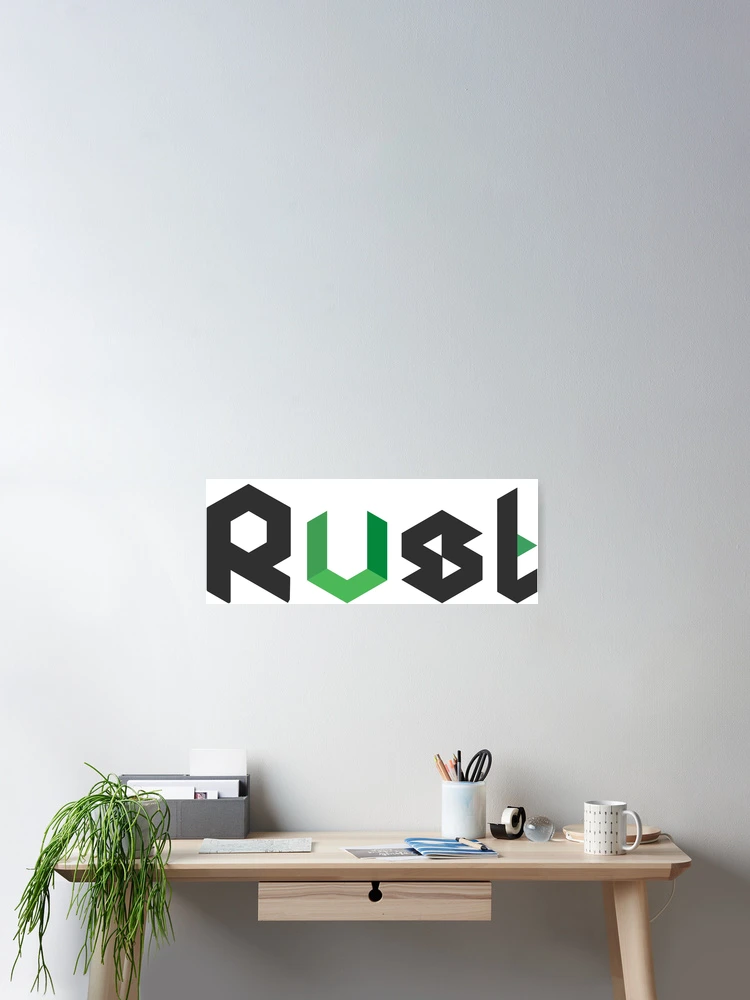 Thumbnail 2 of 3, Poster, RustJS - Rust & NodeJS Crossover Logo designed and sold by whynotfail.