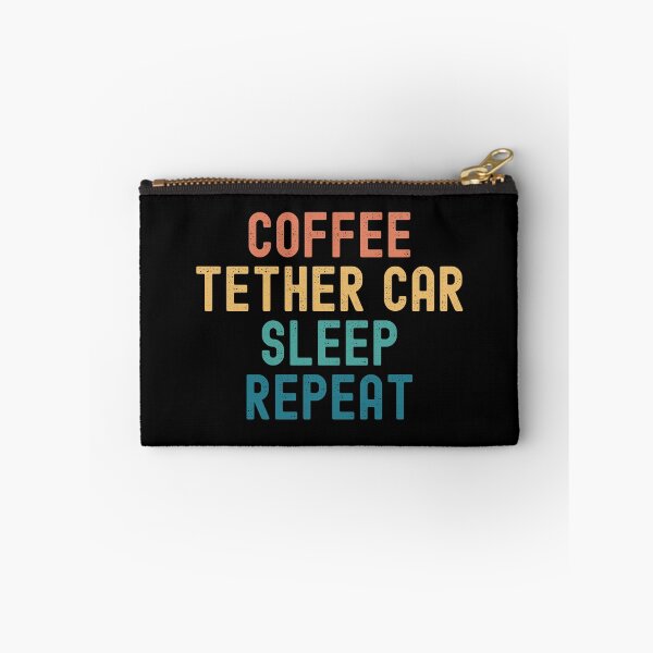 Item preview, Coffee Tether Car Sleep Repeat - Funny Tether Car & Coffee Gift designed and sold by kindxinn.