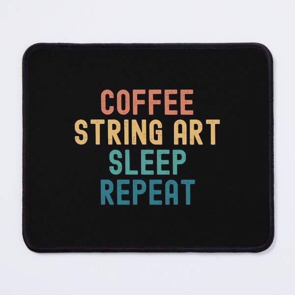Item preview, Coffee String Art Sleep Repeat - Funny String Art & Coffee Gift designed and sold by kindxinn.