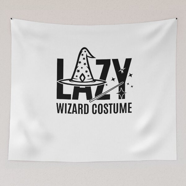 Item preview, Lazy Wizard Costume Halloween Wizard  designed and sold by The Junto Shop.