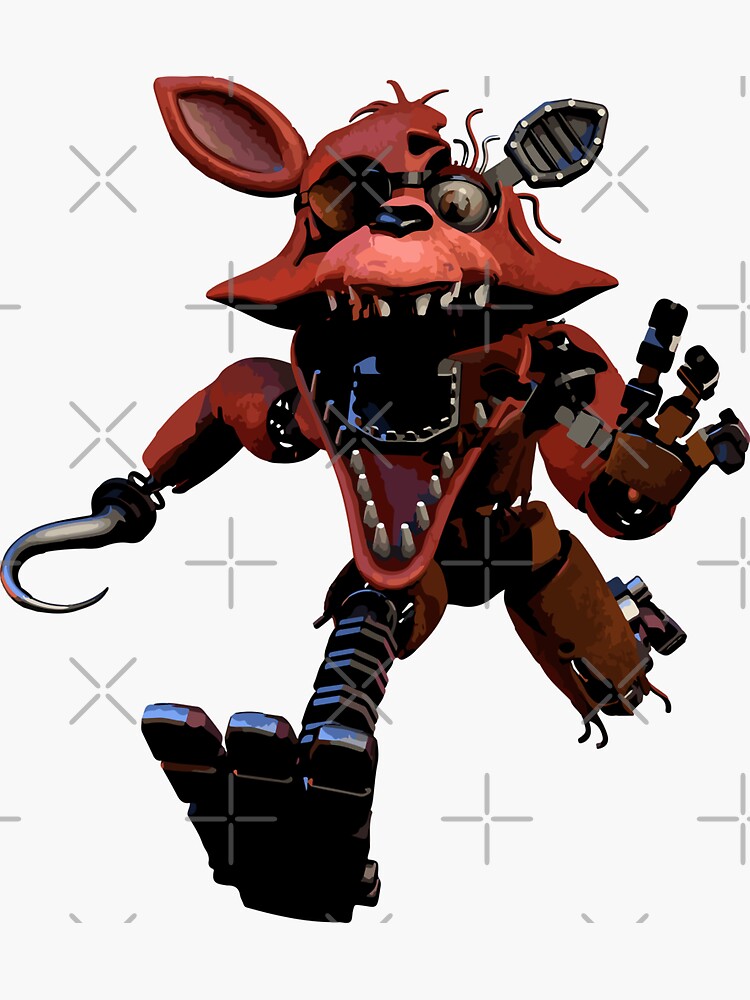 Withered foxy five nights at freddys 2 Sticker for Sale by teraMerchShop