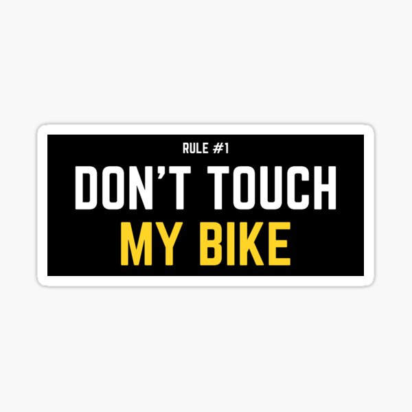 Motorcycle Sticker - Don't touch (2 pack) - Moto Loot