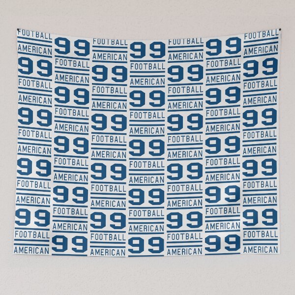Item preview, American football number 99 blue | Perfect Gift designed and sold by arnetta.