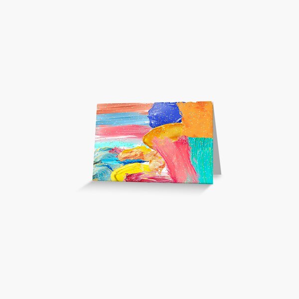 Abstract mixed colours  Greeting Card