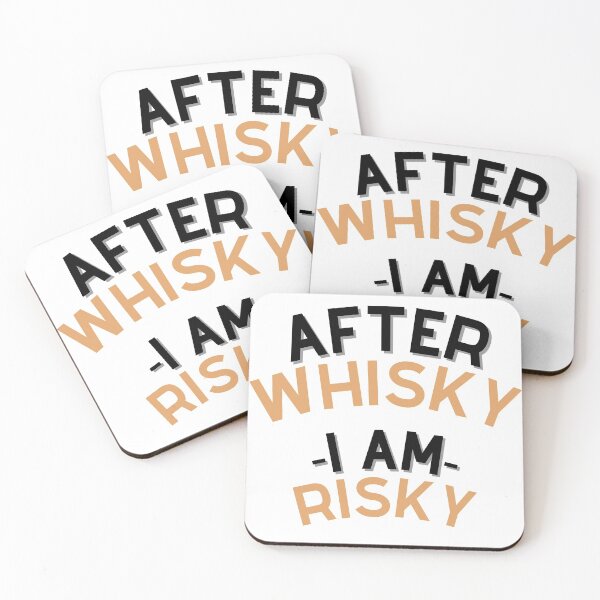 Item preview, After Whisky Drink I Am Risky! designed and sold by DigitalArtQueen.