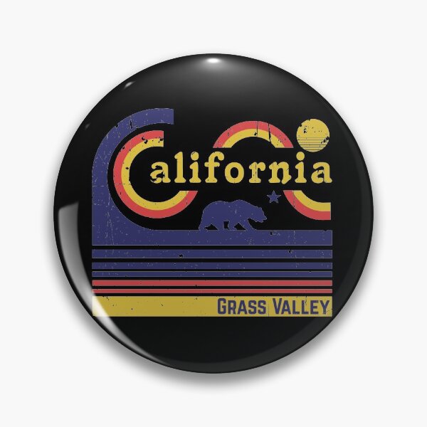 Item preview, Grass Valley - California state,retro beach design designed and sold by JakubkoJunak.
