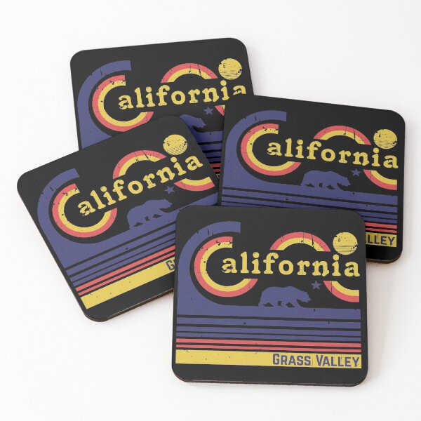 Item preview, Grass Valley - California state,retro beach design designed and sold by JakubkoJunak.