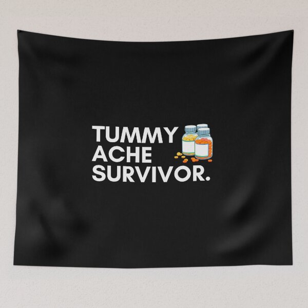 Item preview, Tummy Ache Survivor - Funny Stomach Issues designed and sold by Zyphrost ★★★★★ (✔).